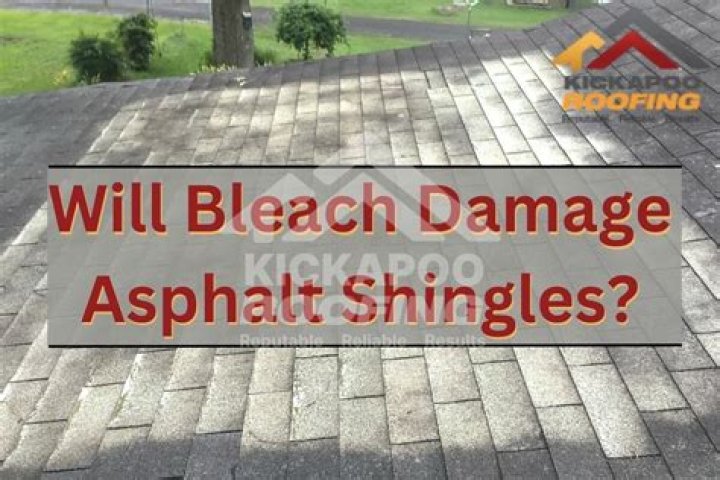 Can you use bleach to clean asphalt shingles?