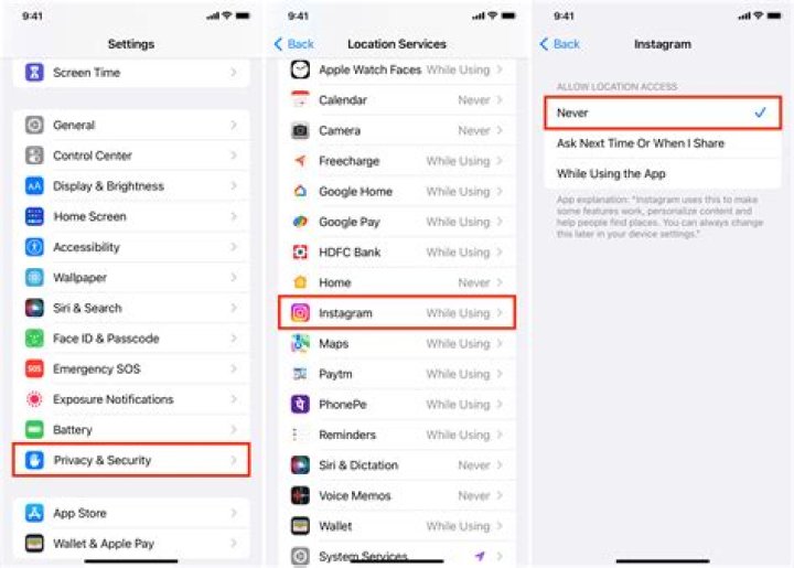 How do I remove location from iPhone pictures?