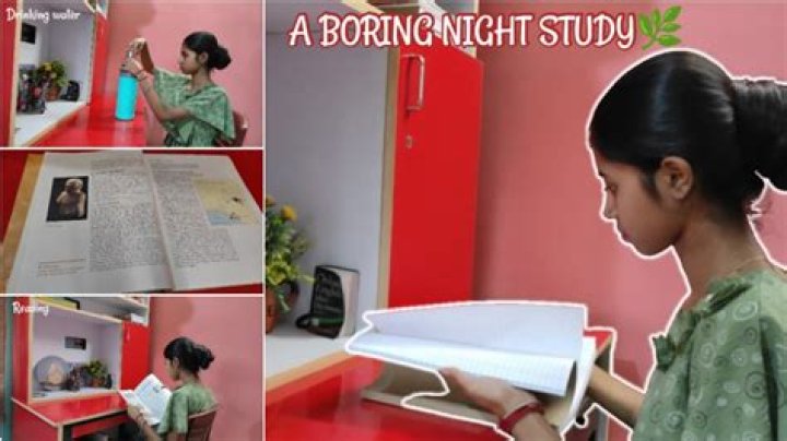 How do I study at night?