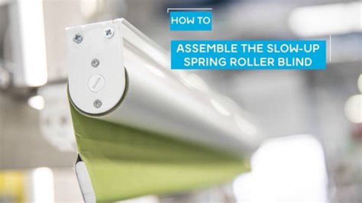How does a spring loaded roller blind work?