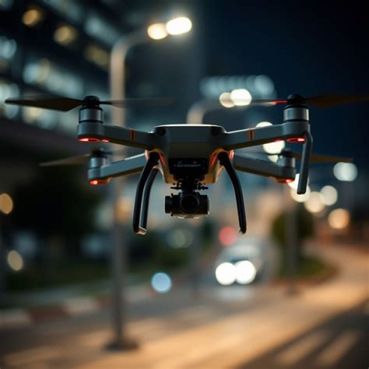 How far can drones see at night?