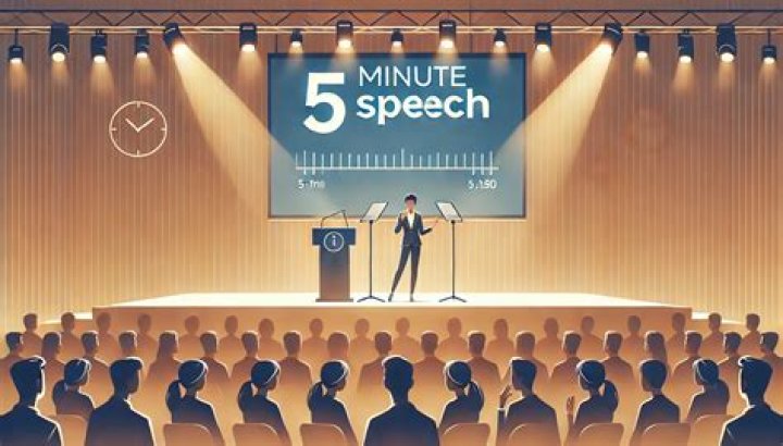 Is a 5 minute speech hard?