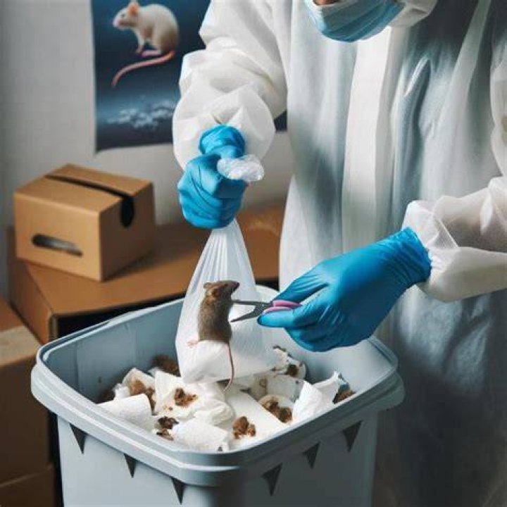 Should you wear a mask when cleaning mouse droppings?