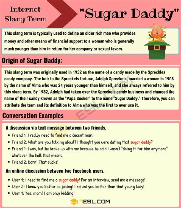 What does a sugar daddy get in return?