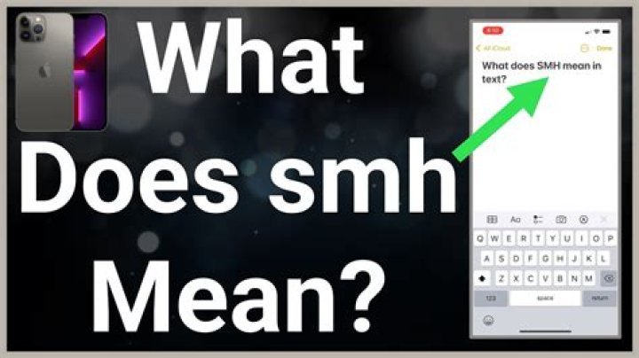 What does SMH mean in text?