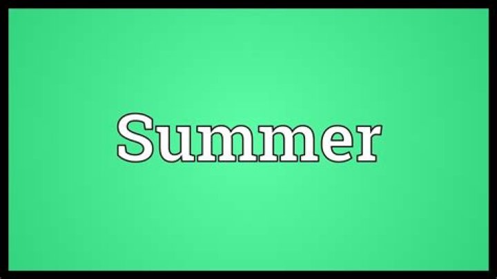 What does Sommer mean?