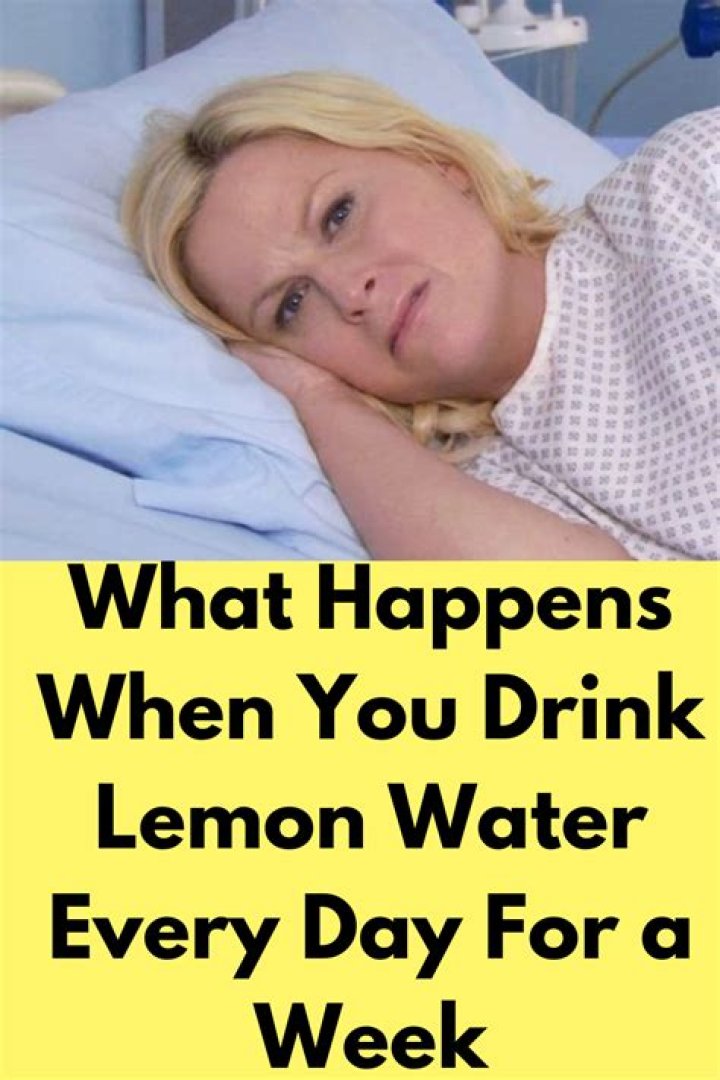What happens when you drink lemon water all day?