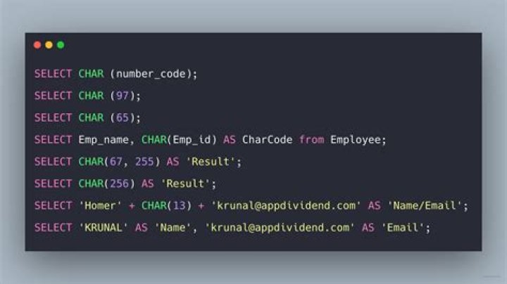 What is a CHAR in SQL?
