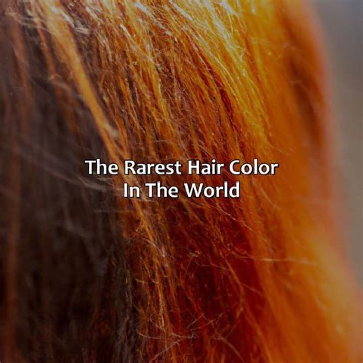What is the rarest type of red hair?