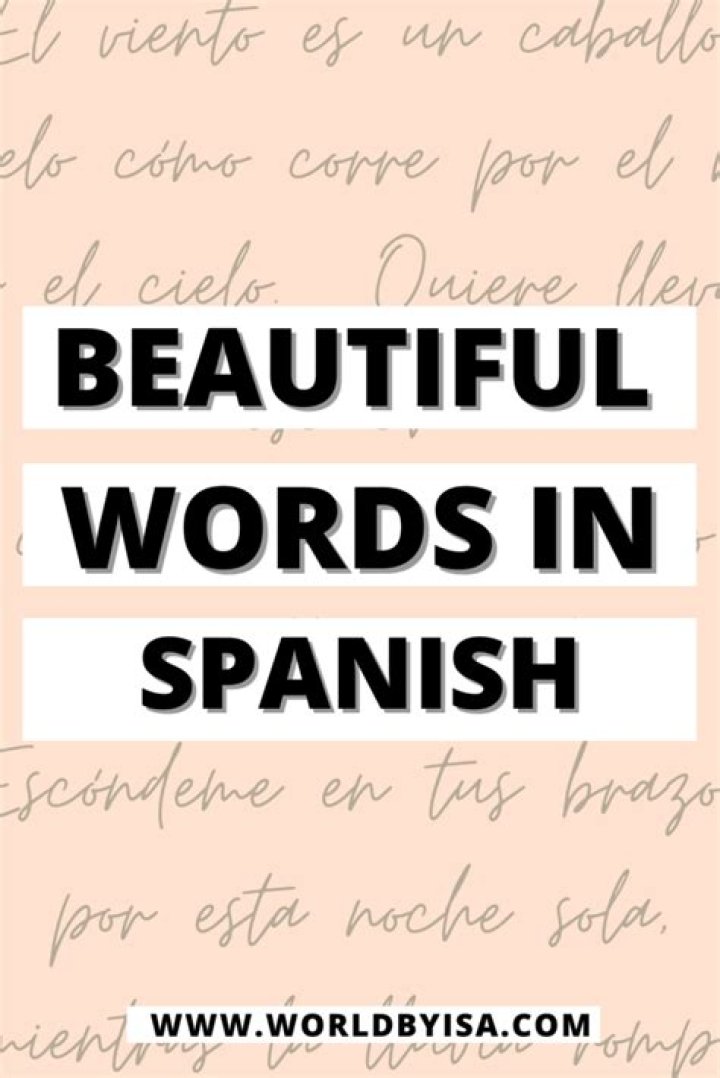 What Spanish name means beautiful?