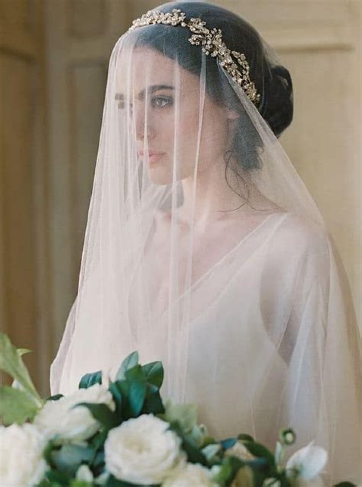 Why do brides wear veils over face?